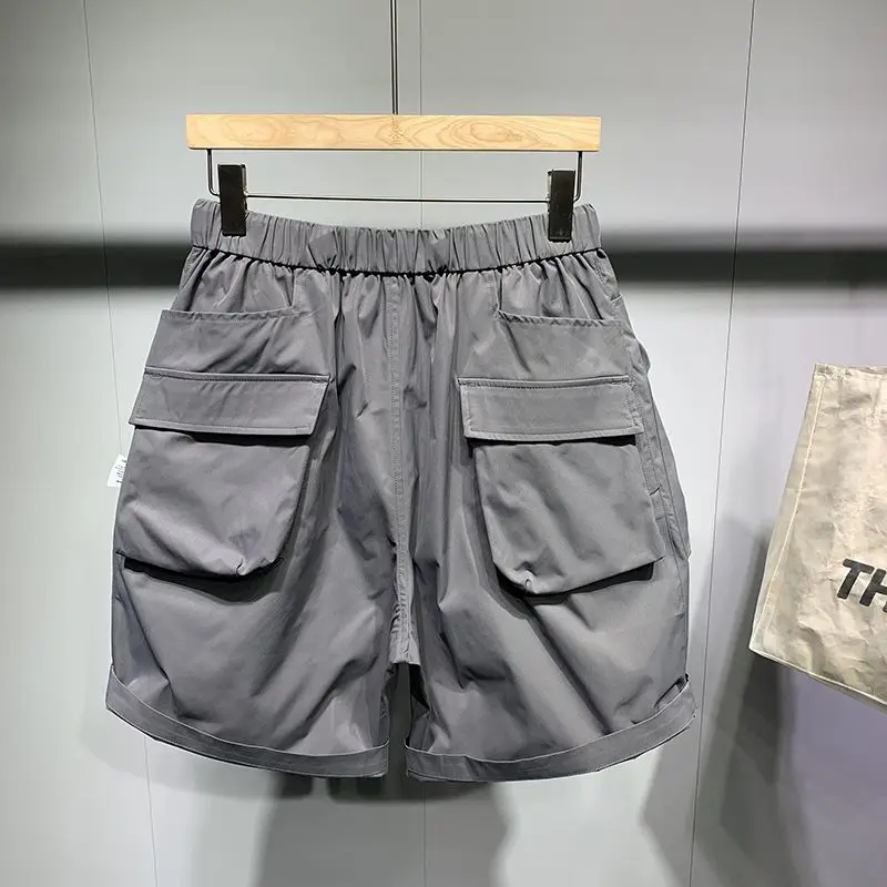 Zomermode Herenbroek Grote Zakken Middelste Broek 2023 Nieuwe Koreaanse Versie Losse Y 2K Grunge Knappe Dunne Cargo Short Heren