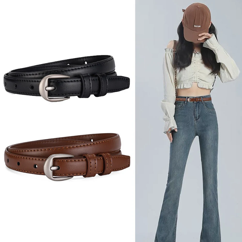 Trendy frauen Gürtel Hohe Qualität Modische frauen Pin Schnalle Taille Jeans Gürtel Einfache frauen Kleidung Zubehör
