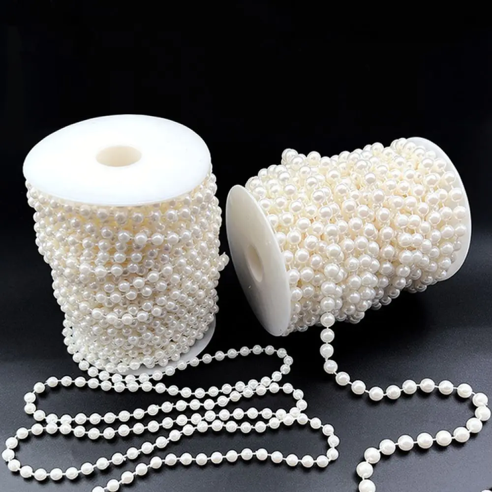 Elegant Pearl Garland String For Wedding Celebration DIY Craft Materials Flexible Bead Chain Home Decor