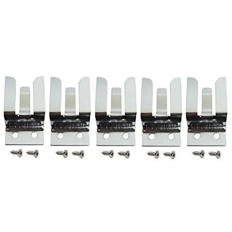 Lot of 5pcs Metal Mic Holder Clip for Workman MH2 CB/10 Meter / Ham Radio Screw In Microphone Speaker Hanger