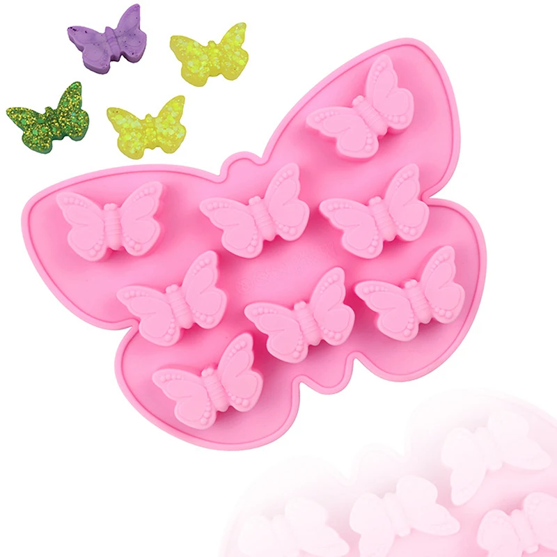 1Pc Silicone Butterfly Baking Mold Chocolate Silicone Molds Candy Pudding Dessert Mold Cake Decoration Baking Mold