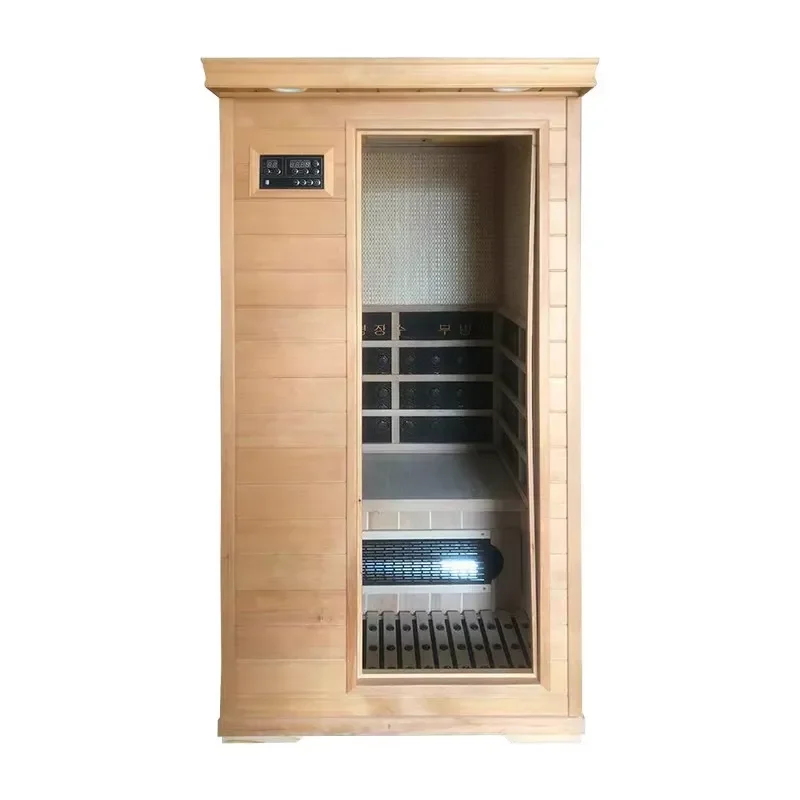 Cheap Mini House Portable Radiant heat Sauna Red Cedar Material