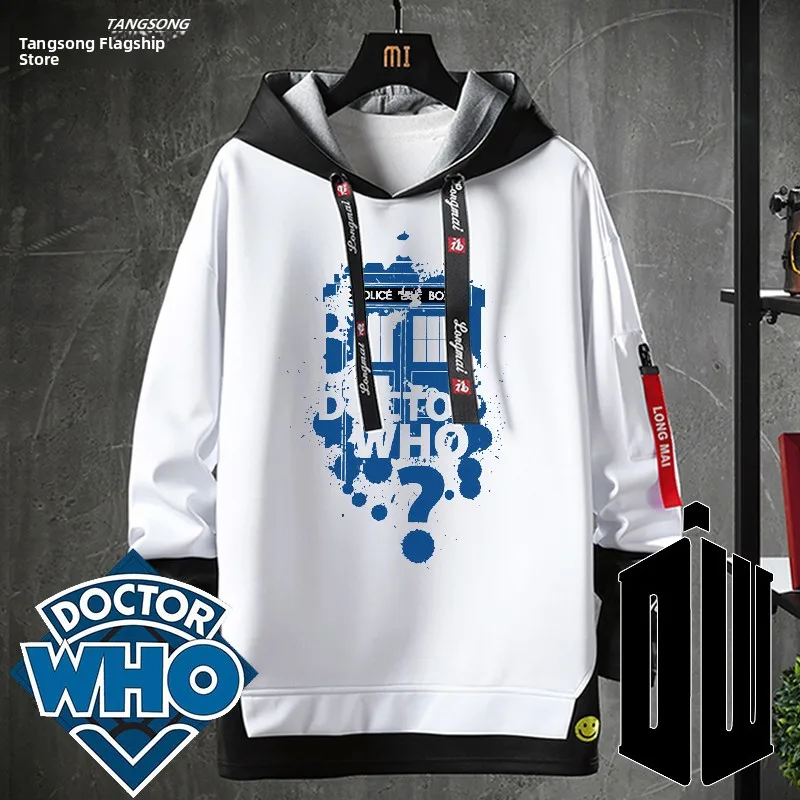 

Свободная повседневная толстовка Doctor Who для пар, модная уличная одежда, удобная толстовка из смесового полиэстера, модный топ