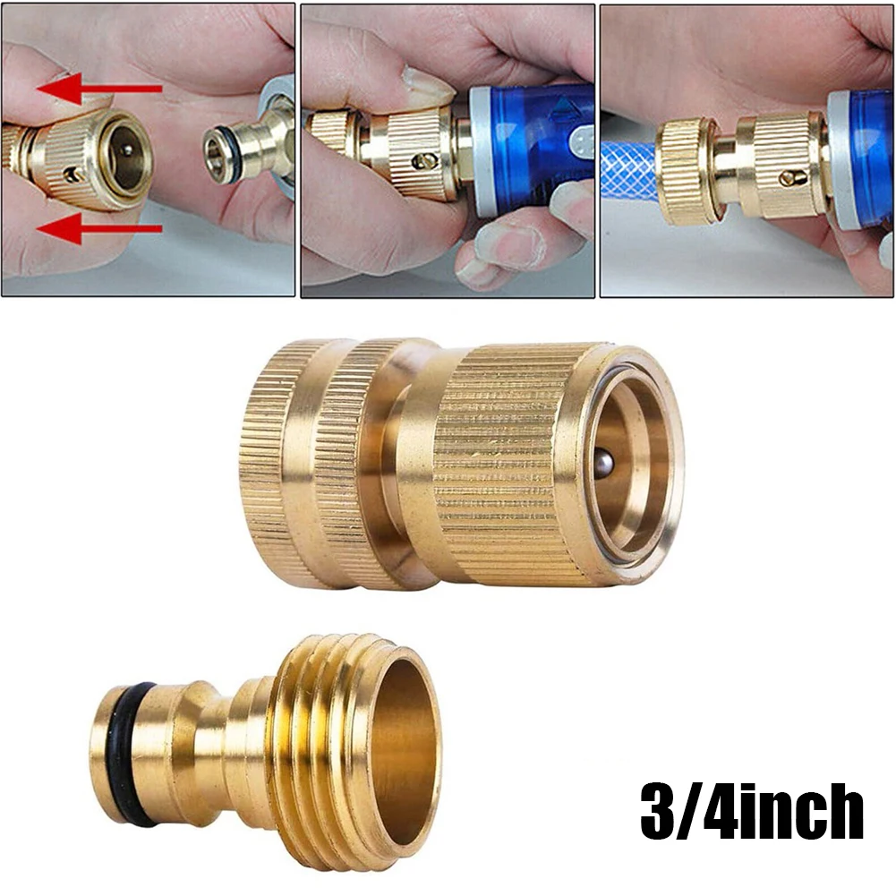 

Garden Accessories Quick Connector Gold Male & Female Quick Connector No-Leak Connection Brass Garden Hoses Garden High Quality