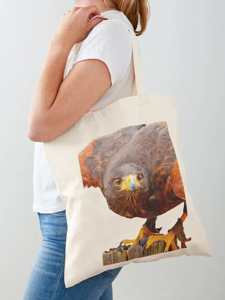 Alert Harris Hawk Tote Bag Gift bags cute tote men's Women bags Canvas