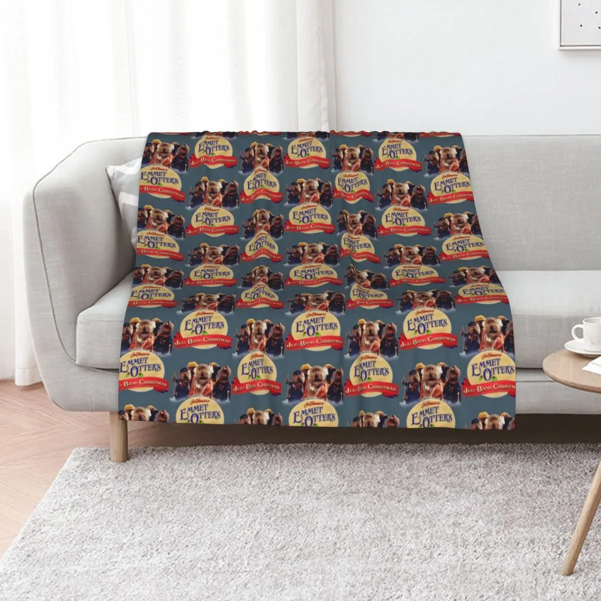 emmet otters jug band christmas Throw Blanket Flannel heavy to sleep Flannels Bed covers Bed Blankets