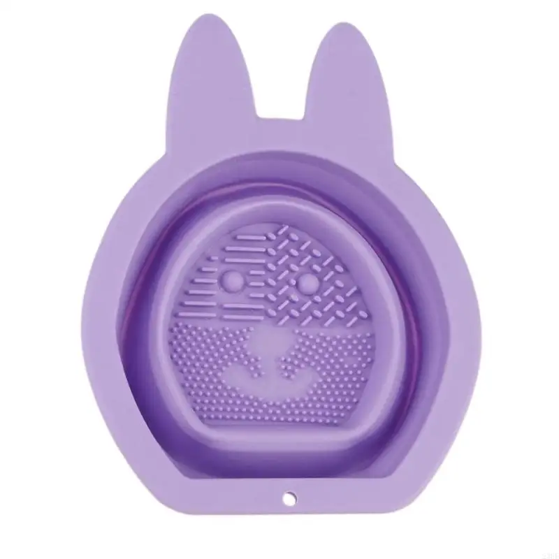 23GF Silicone Tow Up Up Brushing Tigela limpeza dobrável Poods limpeza cosméticos para diariamente