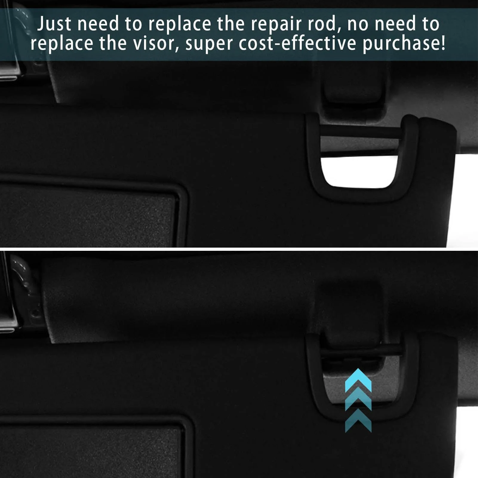 12Pcs Sun Visor Repair Tube Fit for JK JKU 2007-2017 Rubber Tape Kit Set for Driver Passenger Side
