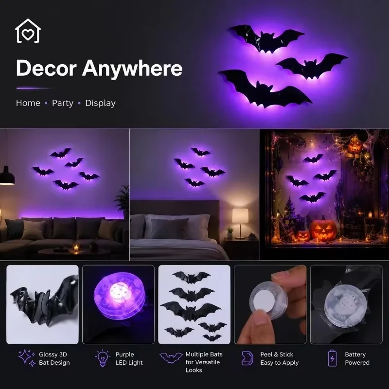 Yeni Mor Renkli, Işıklı LED Ya - Lighting Decor Store incelemesi ve fiyatı
