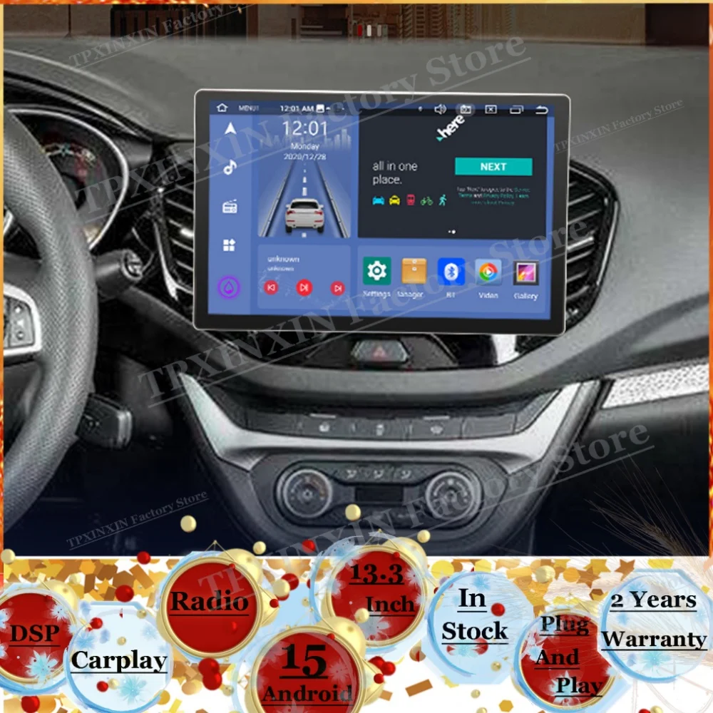 2K HD Screen Android 13 For LADA VESTA 2015 2016 2017 2018 Multimedia Car Radio GPS Navigation Stereo Stereo Receiver Head Unit