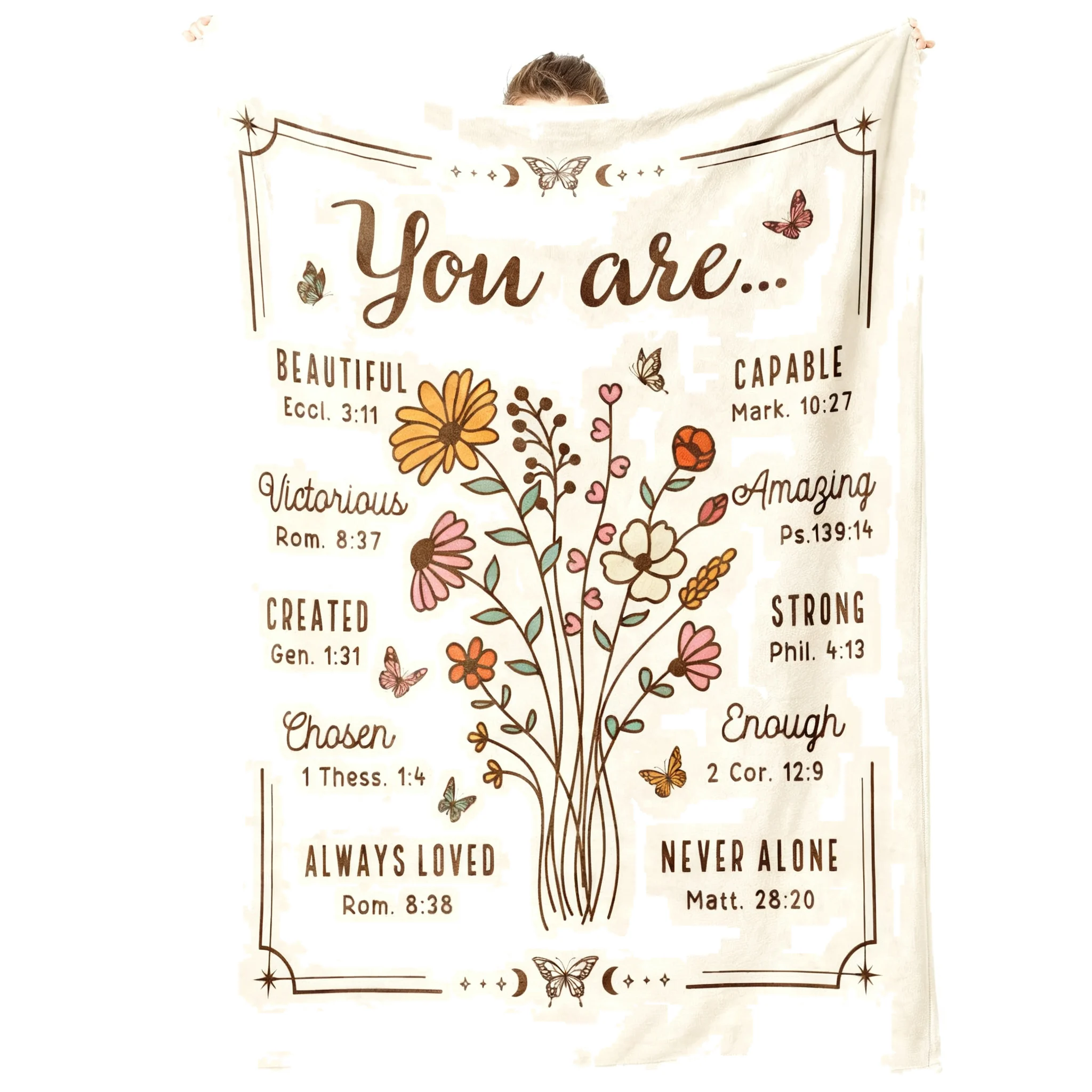 Pink Blanket Throw Easter Throw Blanket Scripture For Women Jesus Gift Idea