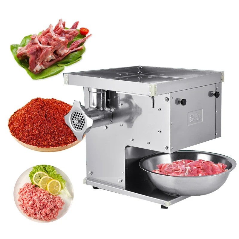 

2200W Electric Meat Grinder Stainless Steel Meat Cutter Machine Commercial Household Meat Slicer Filling And Mincing Machine