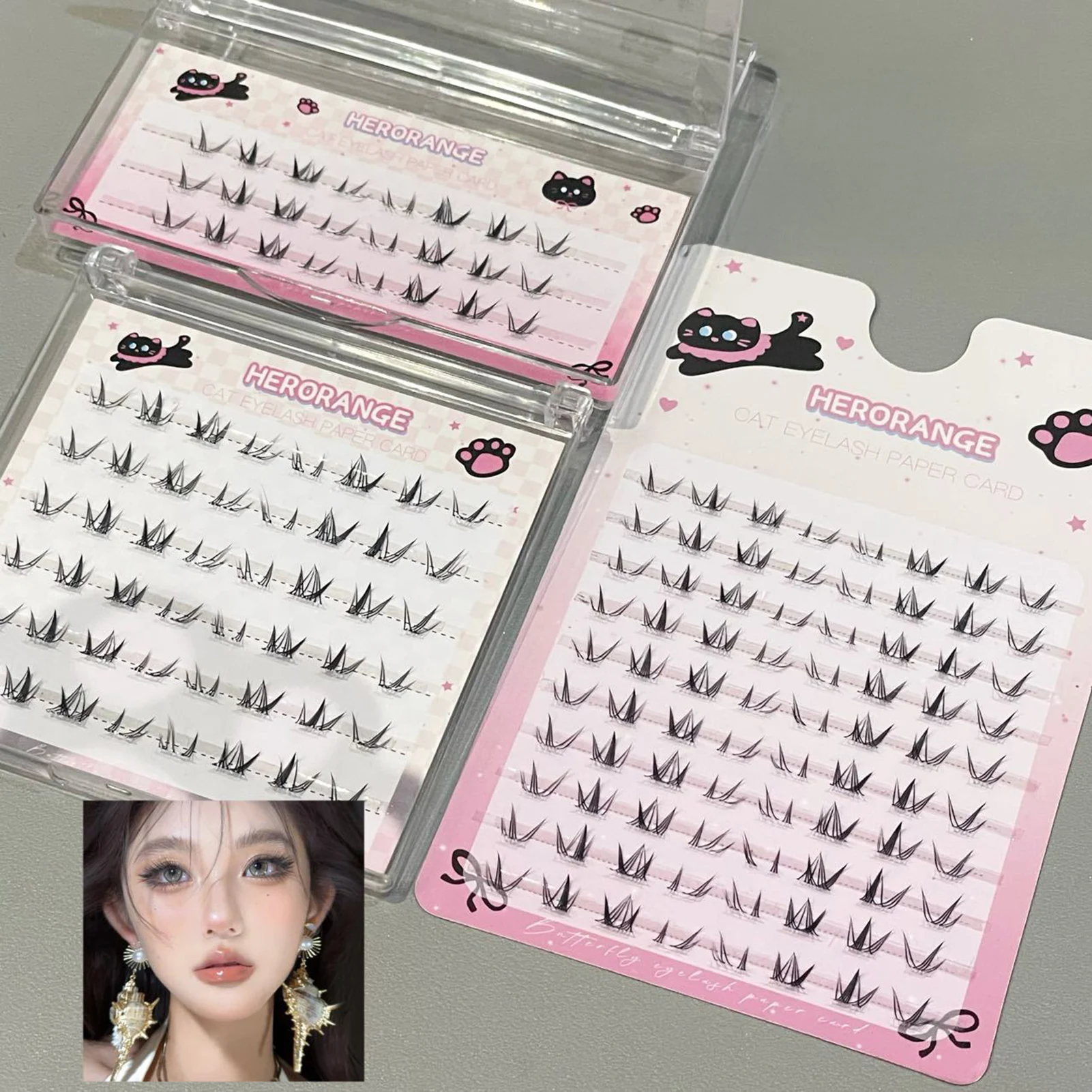 Foxes Style Natural Lower False Eyelashes Individual Wispy Lower Eyelash Extension Enlarge Your Eyes Girl Group Style 3/6/10rows