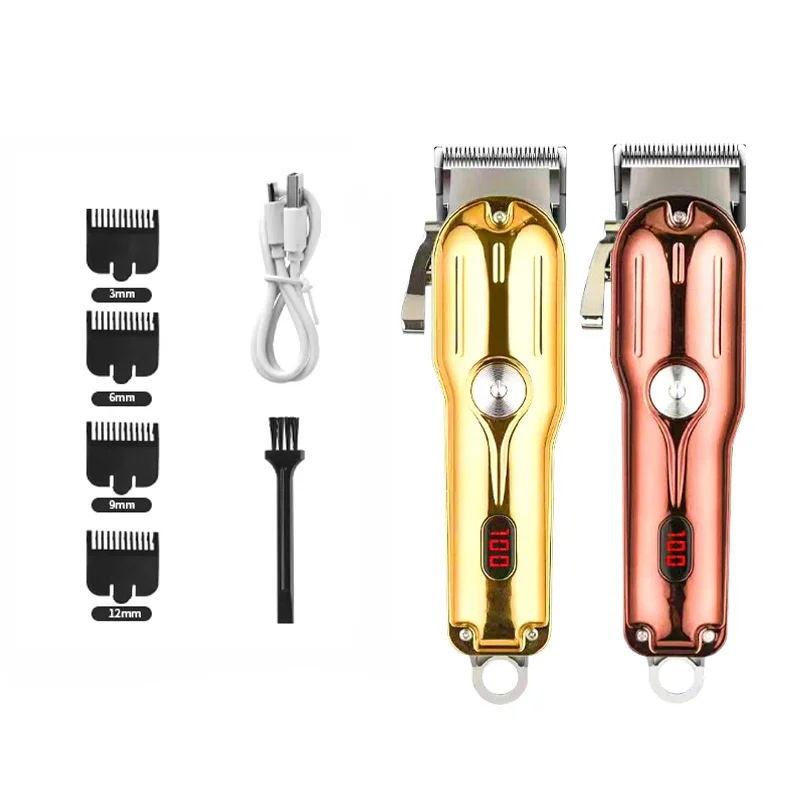 ماكينة قص الشعر الكهربائية من WAIKIL للرجال ماكينة قص الشعر المهنية ماكينة تهذيب الشعر بدون أسلاك قابلة للشحن حلاق قابل للتعديل