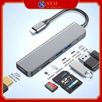 typec 6-in-1 tfsd camera card reader HDMI4K laptop multi-function docking station