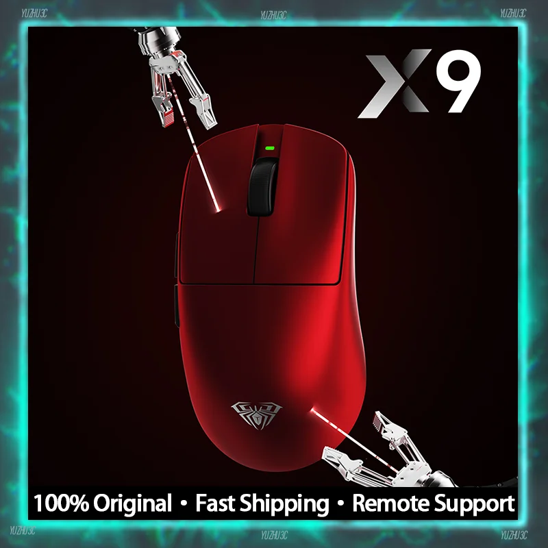 

AULA X9 Ultra Gaming Mouse PIXART 3950 3395 8000Hz Polling Rate Optical Switch 500mAh Long Life Battery Lightweight Nano Coating