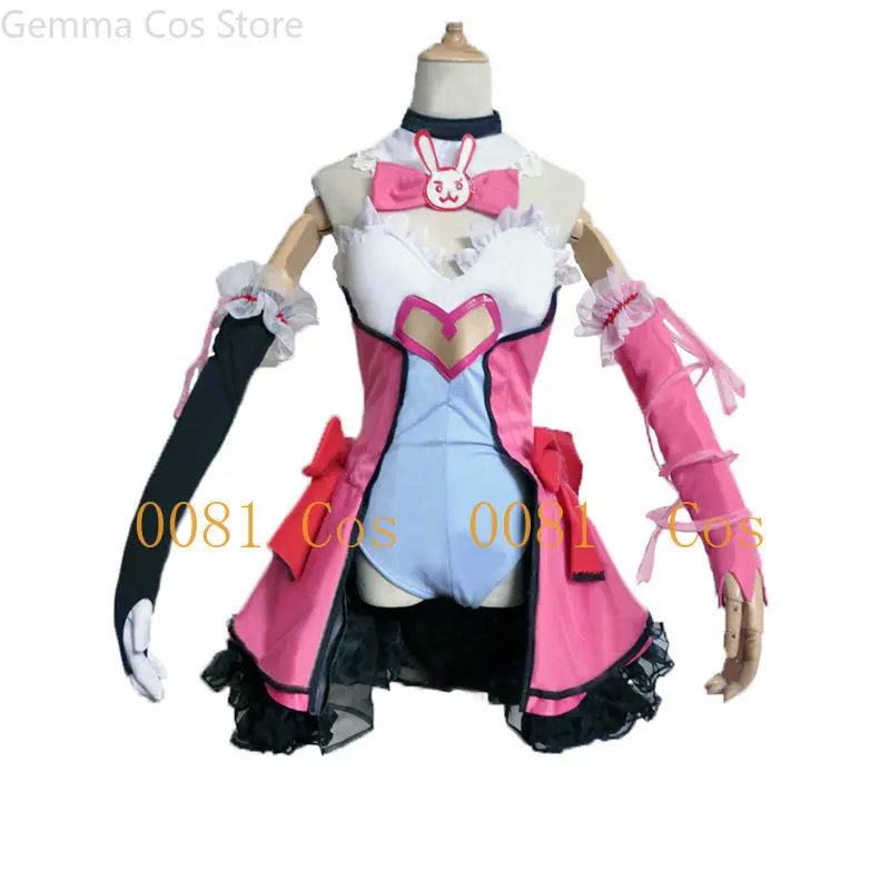 

DVA Cosplay D.VA Game OW Kawaii Girl Pink Dress Costume Magic Girl D.va Cosplay Dva Costume Women 11