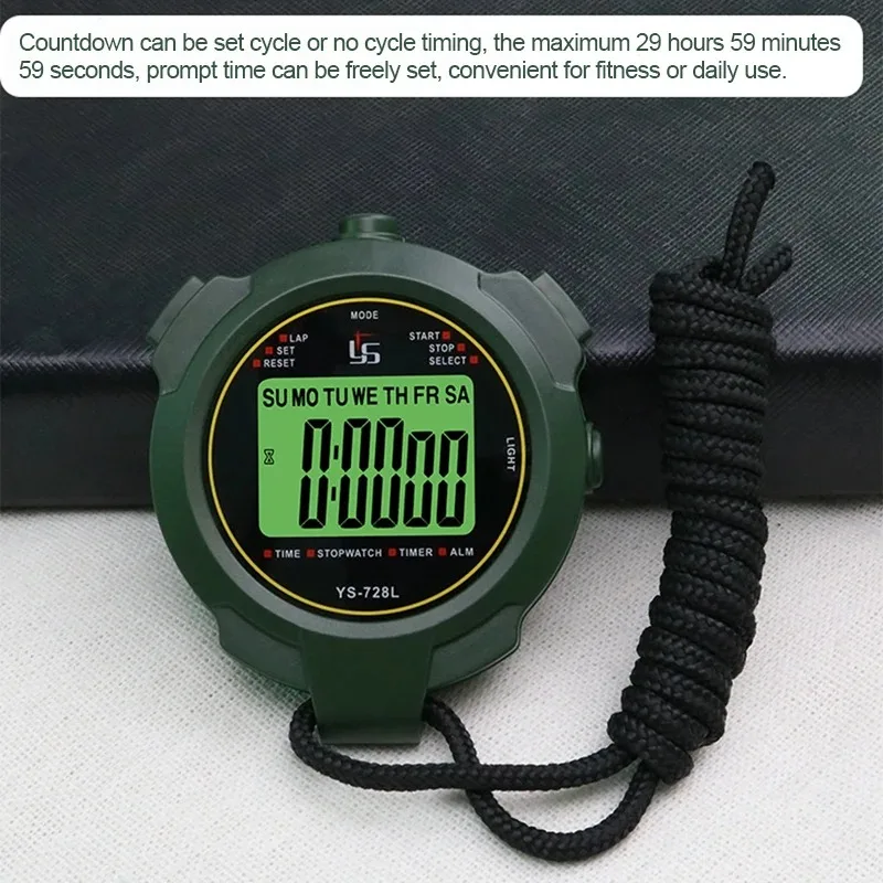 30h Chronometer Handheld Pocket Stopwatch 0.01s Accuracy Professional Digital Sport Stopwatch LCD Timer Stop Watch Timer Tools