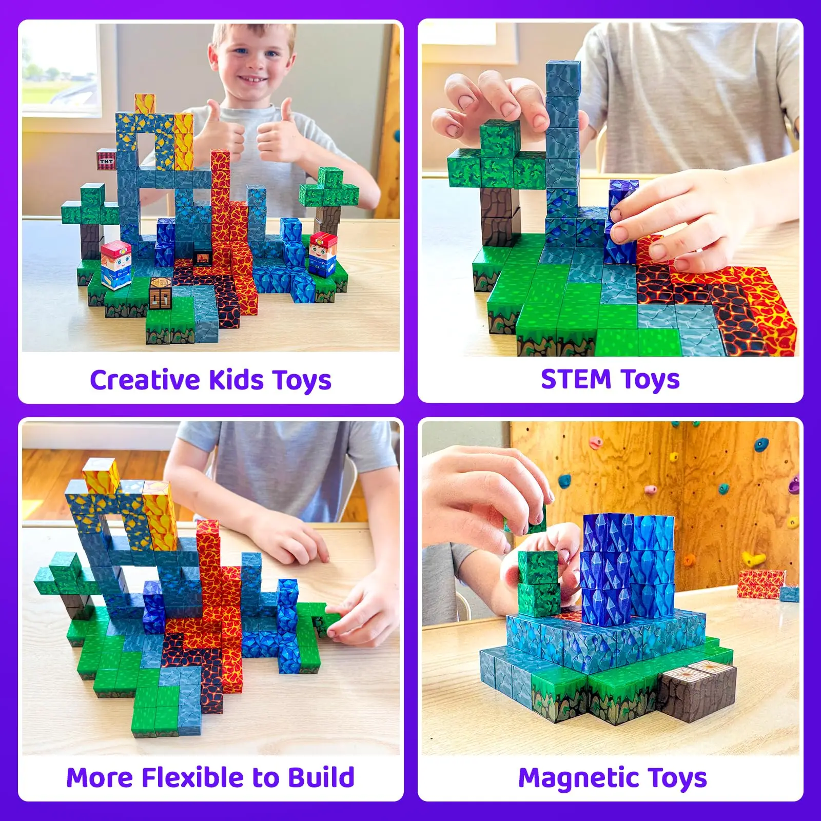 창의적인 자석 블록 벽돌 유명한 장면 세계 건축 세트 DIY 모델 어린이 장난감 크리스마스 선물