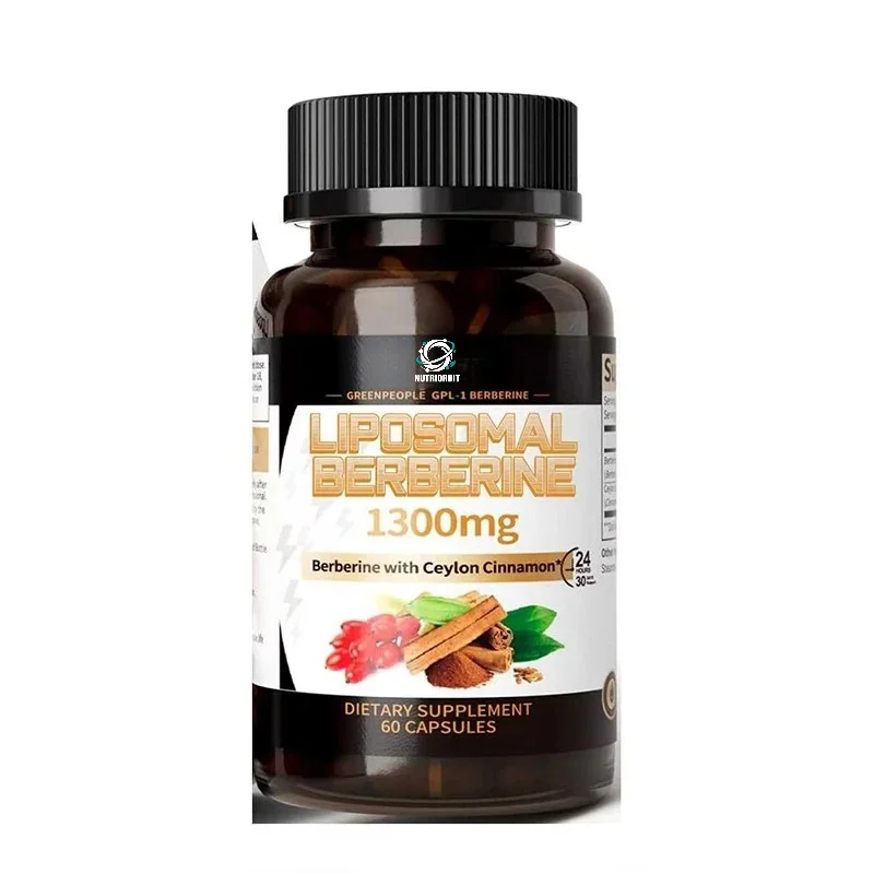 Berberine HCL1300mg - Berberine Supplement Containing Ceylon Cinnamon, High Absorption Formula, Non GMO/vegan, 60 Capsules