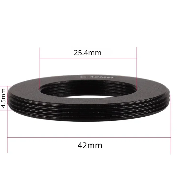 Porta C/CS para rosca externa M42 com anel de conexão de flange Lente de porta C conectada a M42 C-M42 * 1