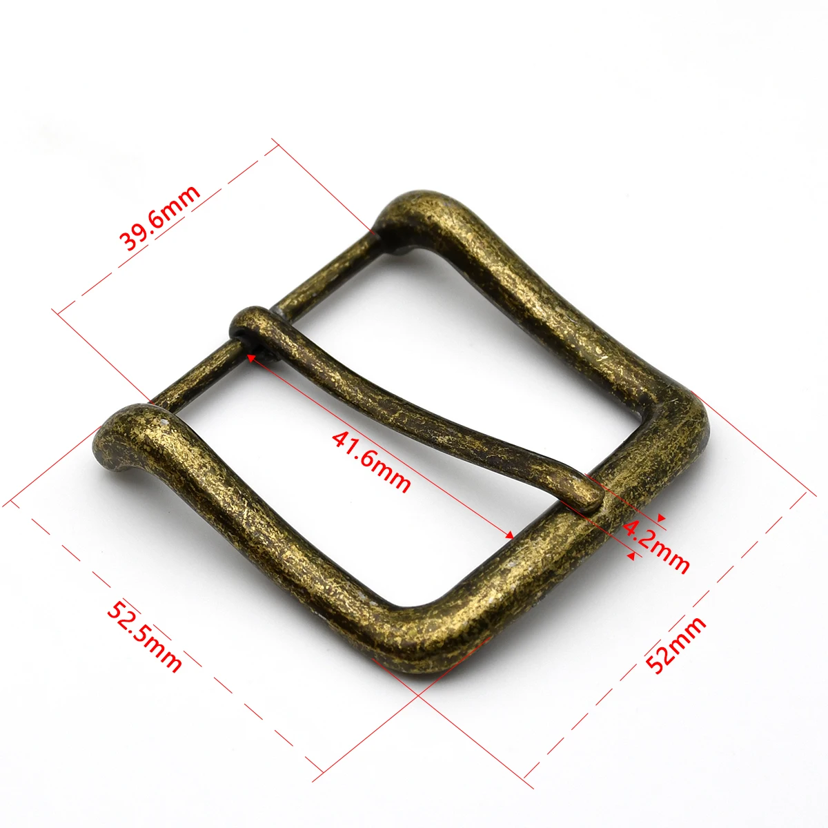 1piece 40mm Belt Buckle Antique Bronze Pin Buckle Metal Men's Casual Waistband Head Leather Craft Belt Parts Accessories