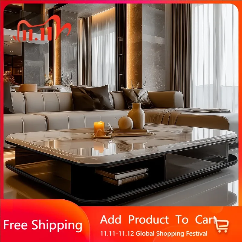 

Chinese Style Large Size Coffee Table Aesthetic Trendy Interior Modern Salon Side Table Living Room Meubles Unique Furniture