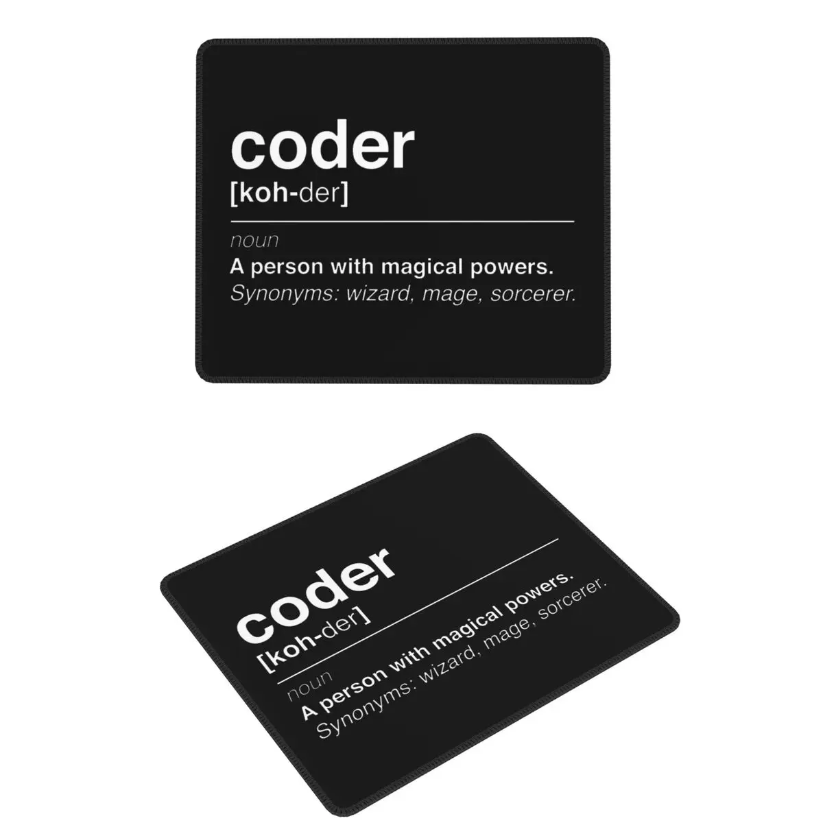 

Coder Definition Mouse Pad Computer Keyboard Mouse Mat Gamer PC Laptop Desk Mat Office Accessories Table Mats