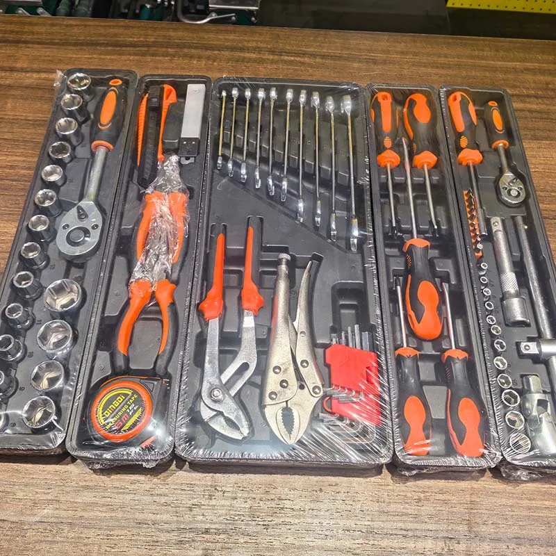85-piece Set Three-layer Folding Toolbox Complete and Durable Auto Repair Hardware Tools