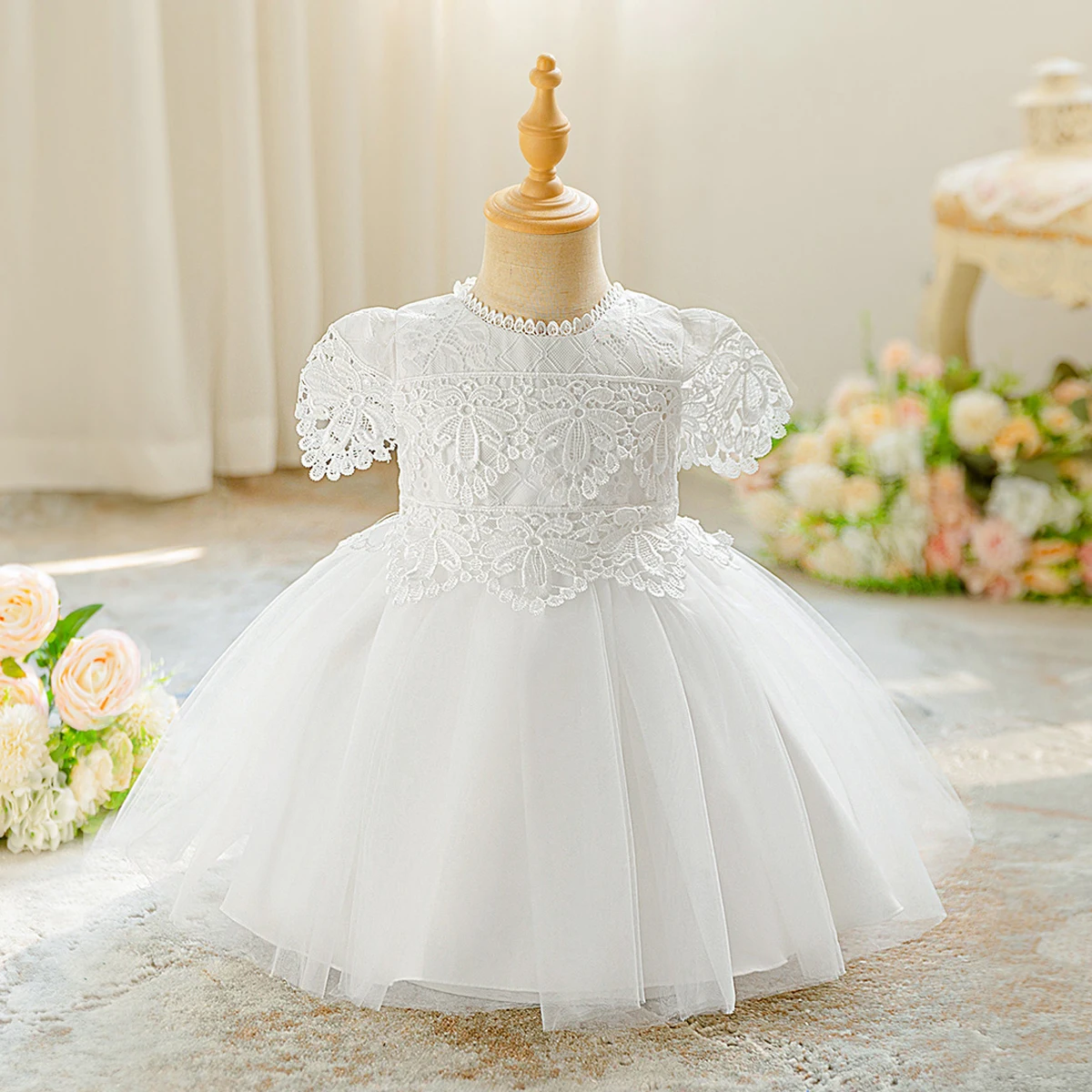

Элегантное белое платье для крещения для маленьких девочек, платье принцессы для малышей на первый день рождения, платье принцессы для выпускного вечера, детское бальное платье подружки невесты на свадьбу