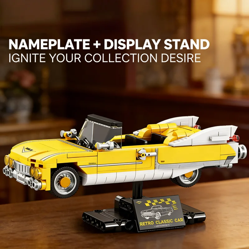 مجموعة مكعبات بناء سيارة كلاسي - مراجعة Vintage Collectible Model Cars وسعره