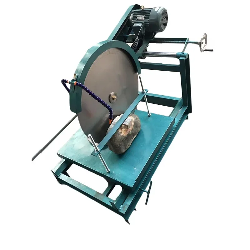 #24 Inch Hand Press Water Cooled Slab Saw 3000W High Power For Jade Emerald Raw Stone Agate Large Lapidary Cutting Machine Bench