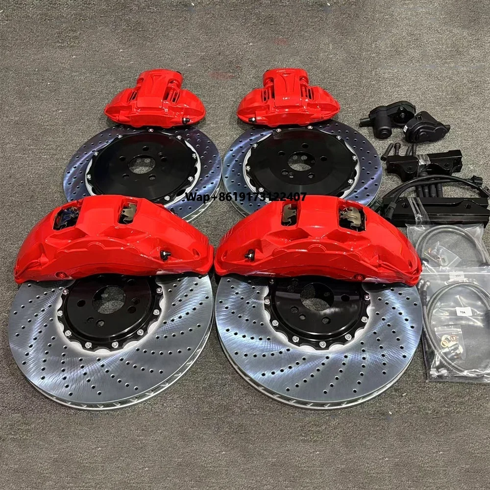 Hsingyik Big Brake Kit for  MB GLS 450 2022 Front 10 4 Piston Pot Rear Mechatronic Calipers with Rotor Pad 23 Inch