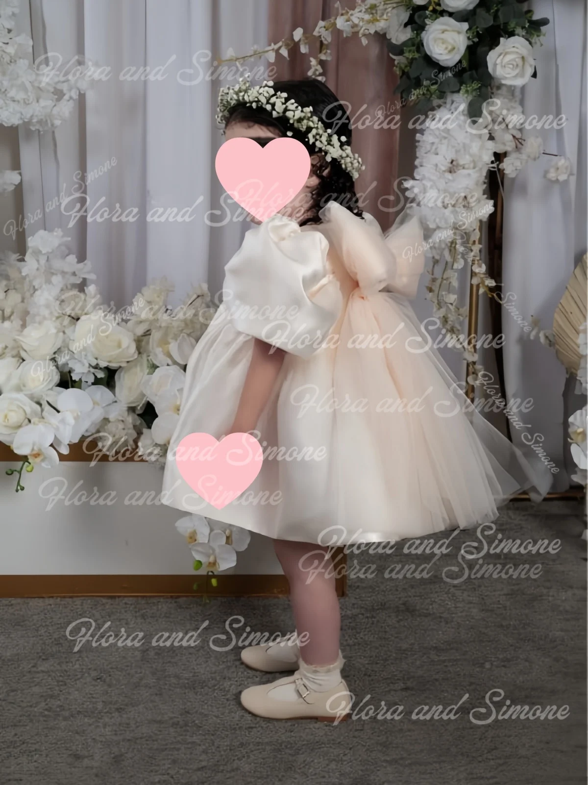 Arco lantejoulas tutu saia lanterna manga puff vestidos da menina de flor para cerimônias de casamento performances de dança personalizado