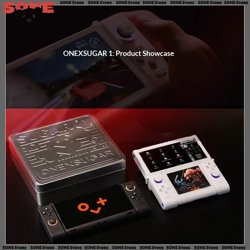 Onexplayer Onexsugar Sugar 1 Handheld Game Console Dual Screen Retro Pixel Gamepad Hall Joystick Oled G3 Gen3 Bluetooth Wifi