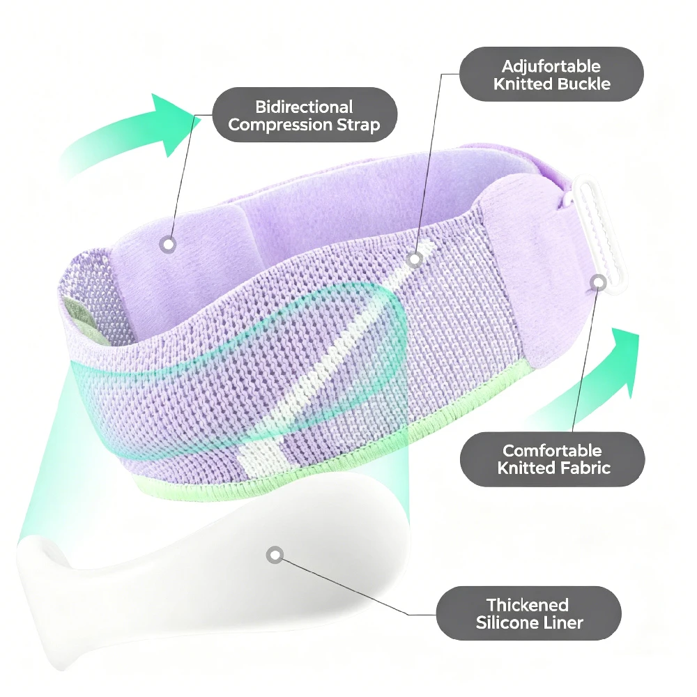 2PCS Patellar Tendon Strap With Shock Absorbing Silicone Pad,Adjustable Compression Band Relieve Jumper’s Knee,Tendonitis Sports