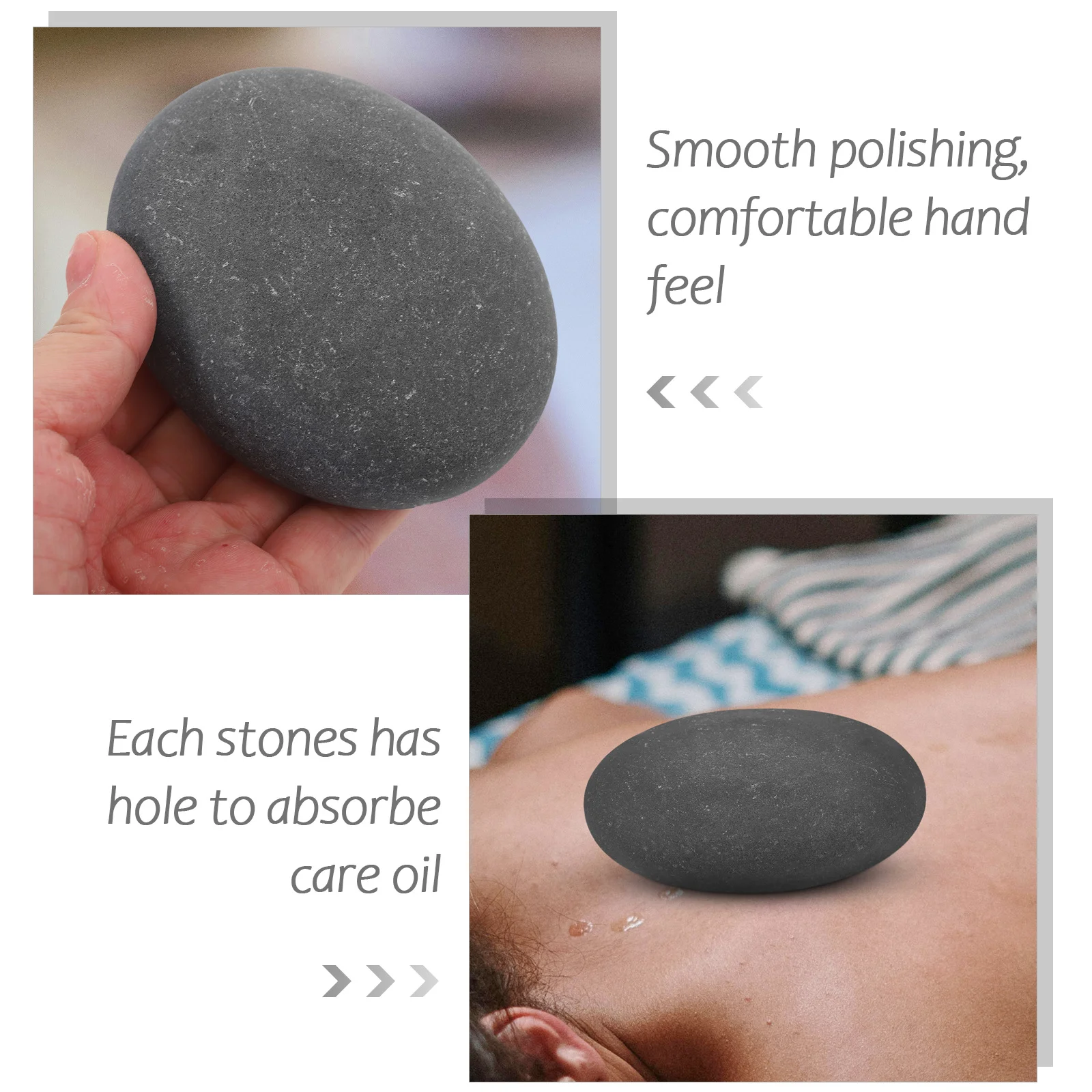Pierres de Massage en pierre volcanique, pierres énergétiques noires naturelles pour thérapie Spa, pour soins de la peau, Protection électromagnétique
