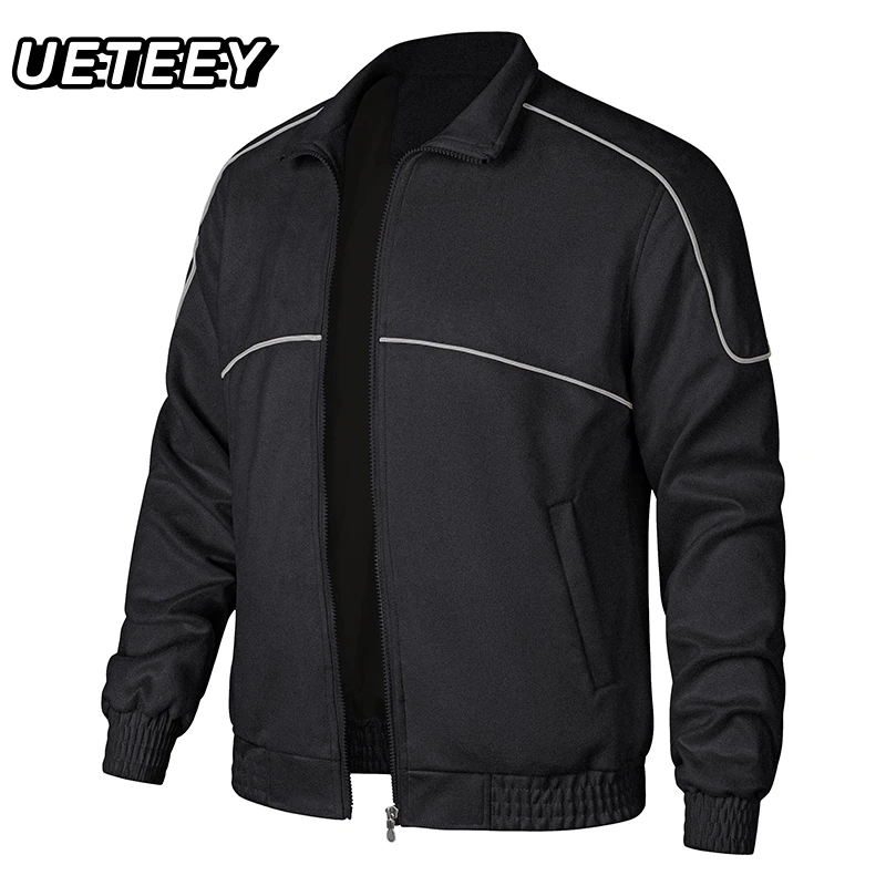 

UETEEY 2024 Spring Autumn Men Jackets Vintage Deer Skin Thin Solid Windproof Baseball Jacket Casual Sports Male Coat Streetwear