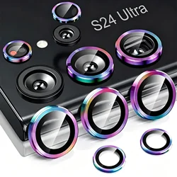 Camera Lens Protector For Samsung S26 S24 Ultra S23 Ultra S22 S24 Plus 9H Tempered Glass Screen Protectors Cover Film Metal Ring