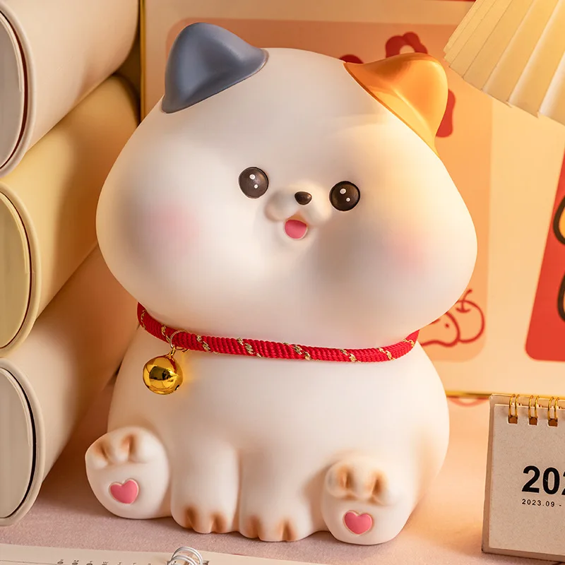 Large capacity piggy bank. Removable coin jar, decorative piggy bank for children's study room