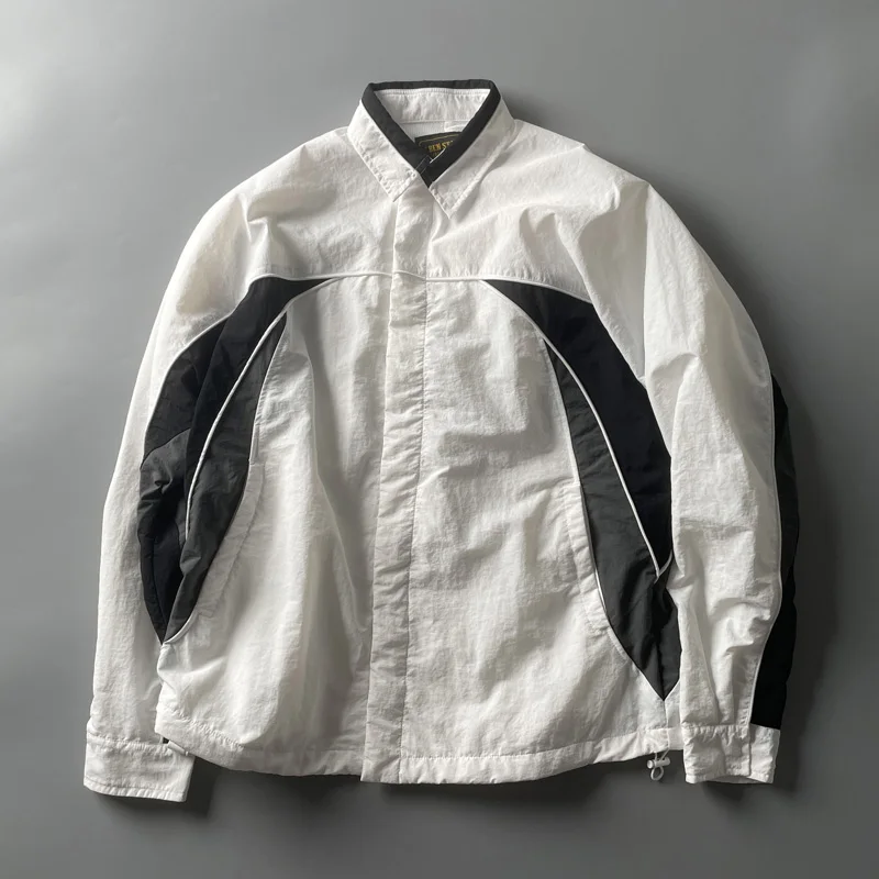 

Panda Colored Retro Sport Jaet Outdoor Couple Matching Coat Youth Trend Autumn Winter Long Sve Waterproof Zipper Closure