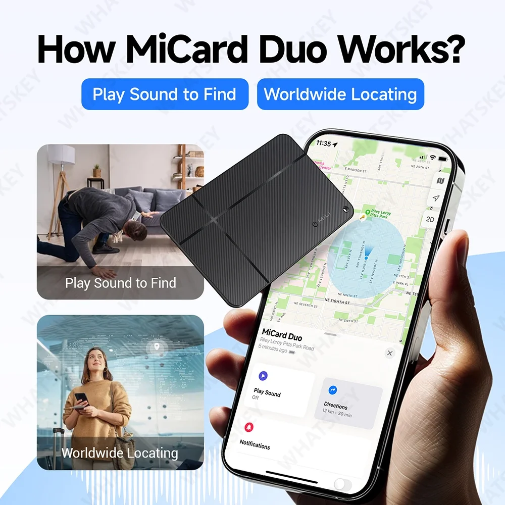 Dual System Google Vind mijn Gps Tracker Android IOS Locator Draagbare GPS Tracker Anti-verloren alarm Google Tag Fietsen Gps