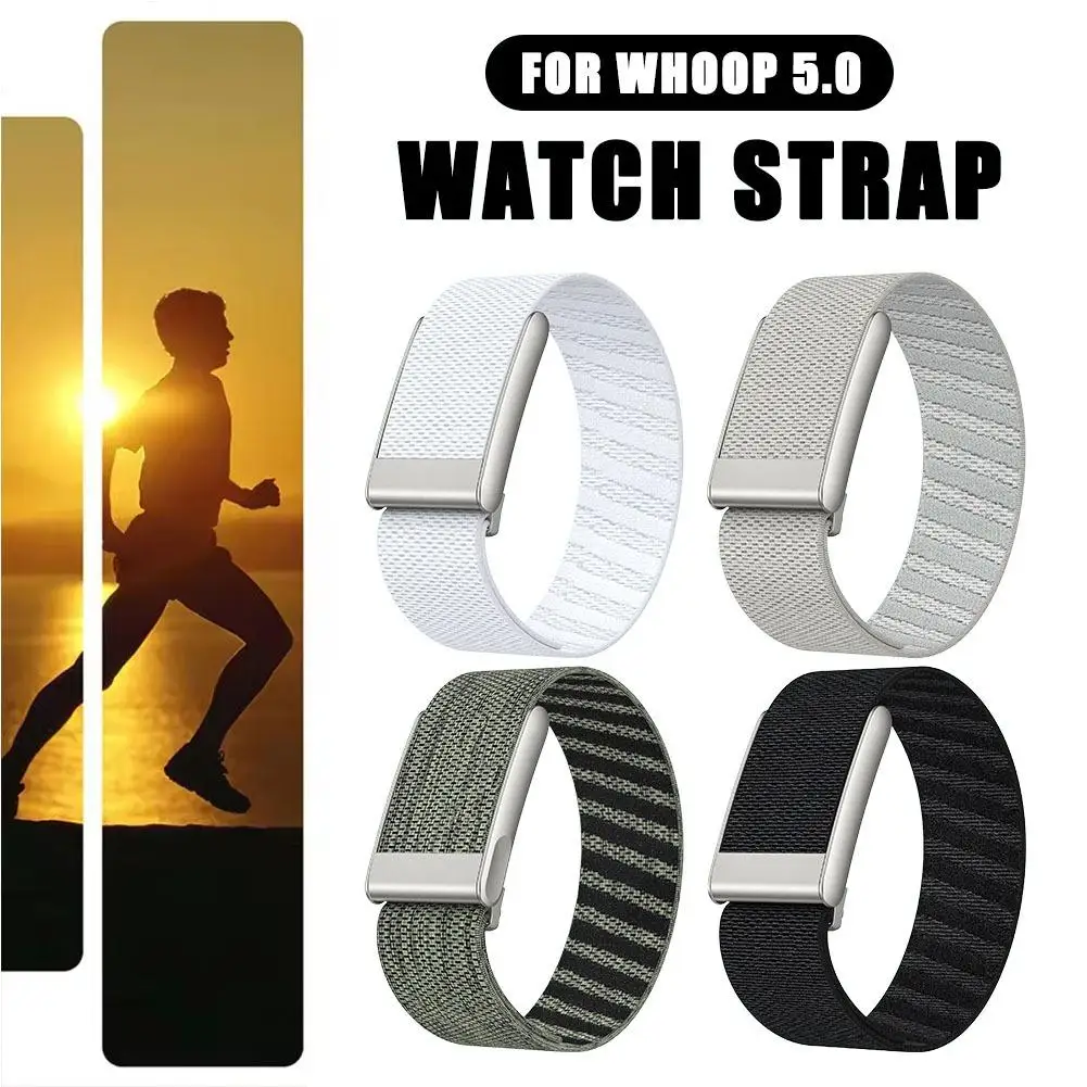 

Waterproof Wristbands Fitness Tracker Whoop Life ECG Straps For Whoop 5.0 / Whoop MG Nylon Sport Watch Bracelets Adjustable