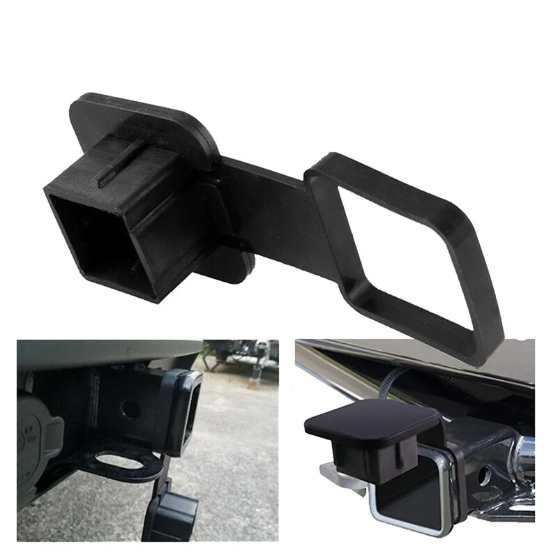 Car Plug Cover Hook Dust Plug Square Mouth Protective Cover For 2 Inch Receivers Towing Hitch Rubber Ding Qing Covers