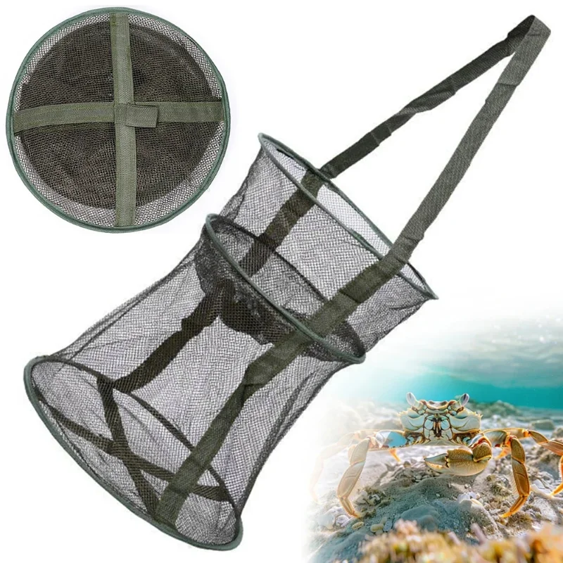Collapsible Fishing Net Shrimp Fish Trap /Carp /Eels Traps fishing Net - Perfect Fishing Tackle for Outdoor Enthusiasts