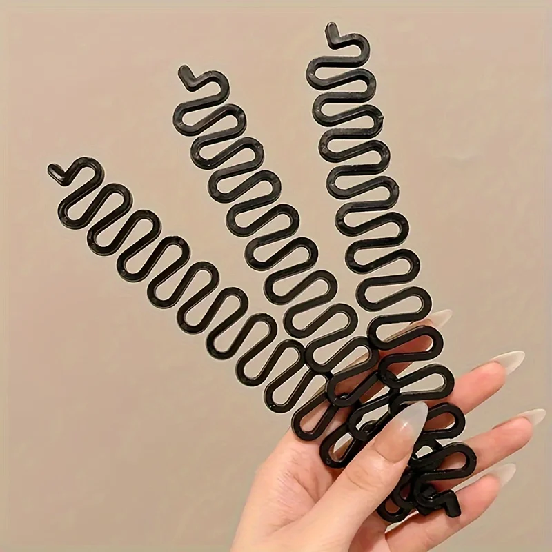 Hair Braiding Tool Set - Plastic Hair Accessories for Perfect Hairstyles - Cute Sweet Bowknot Fishbone & Butterfly Ponytails