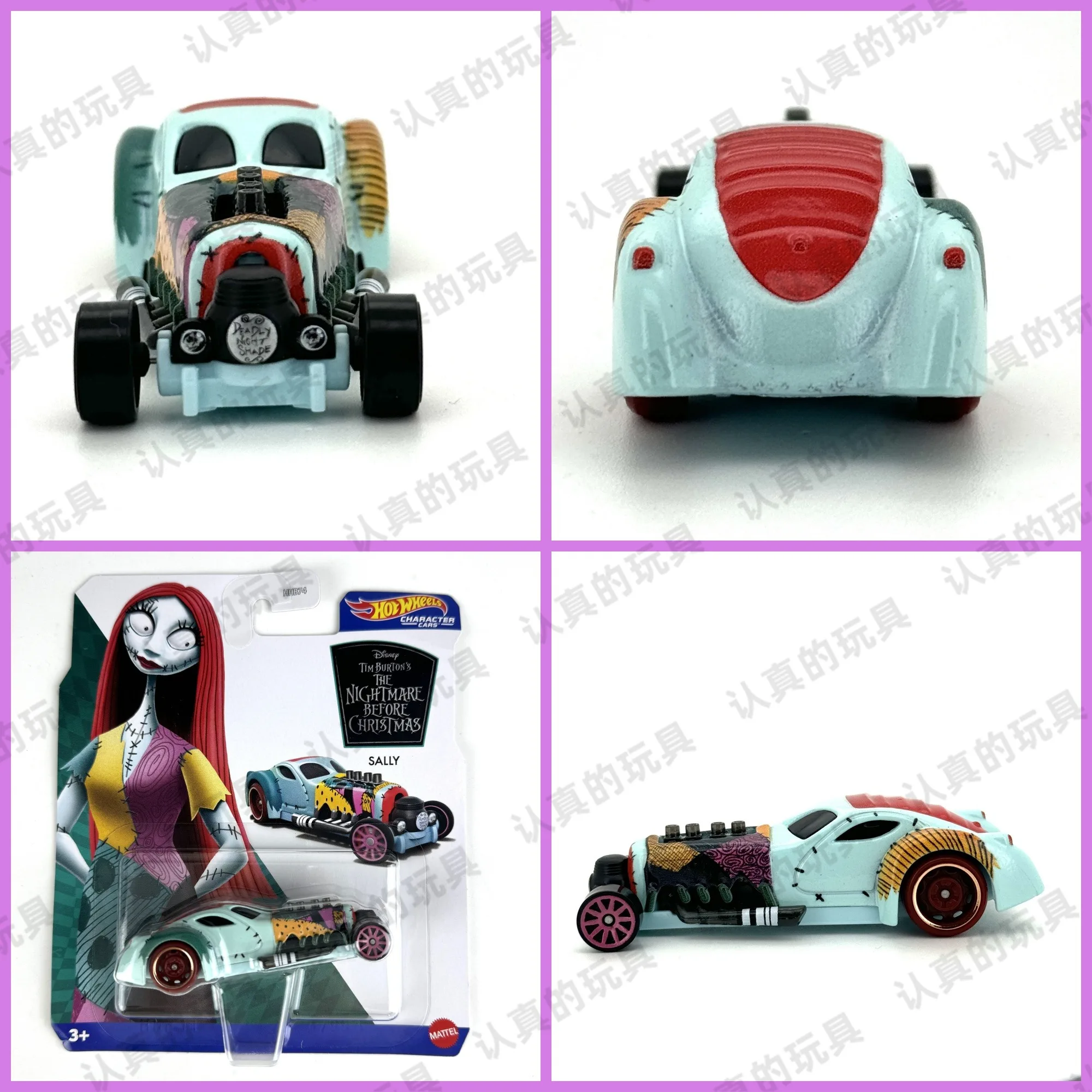 HotWheels 디즈니 픽사 설리 우디 버즈 라이트이어 다이캐스트 모델 자동차, 어린이 선물, 1:64 캐릭터 자동차, HHB74