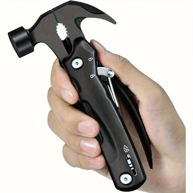 

1-in-12 Multi-functional Hammer, Essential Home and Car Tool | Includes Hammer, Pliers, Screwdriver and 8 Functions | Durable Ru