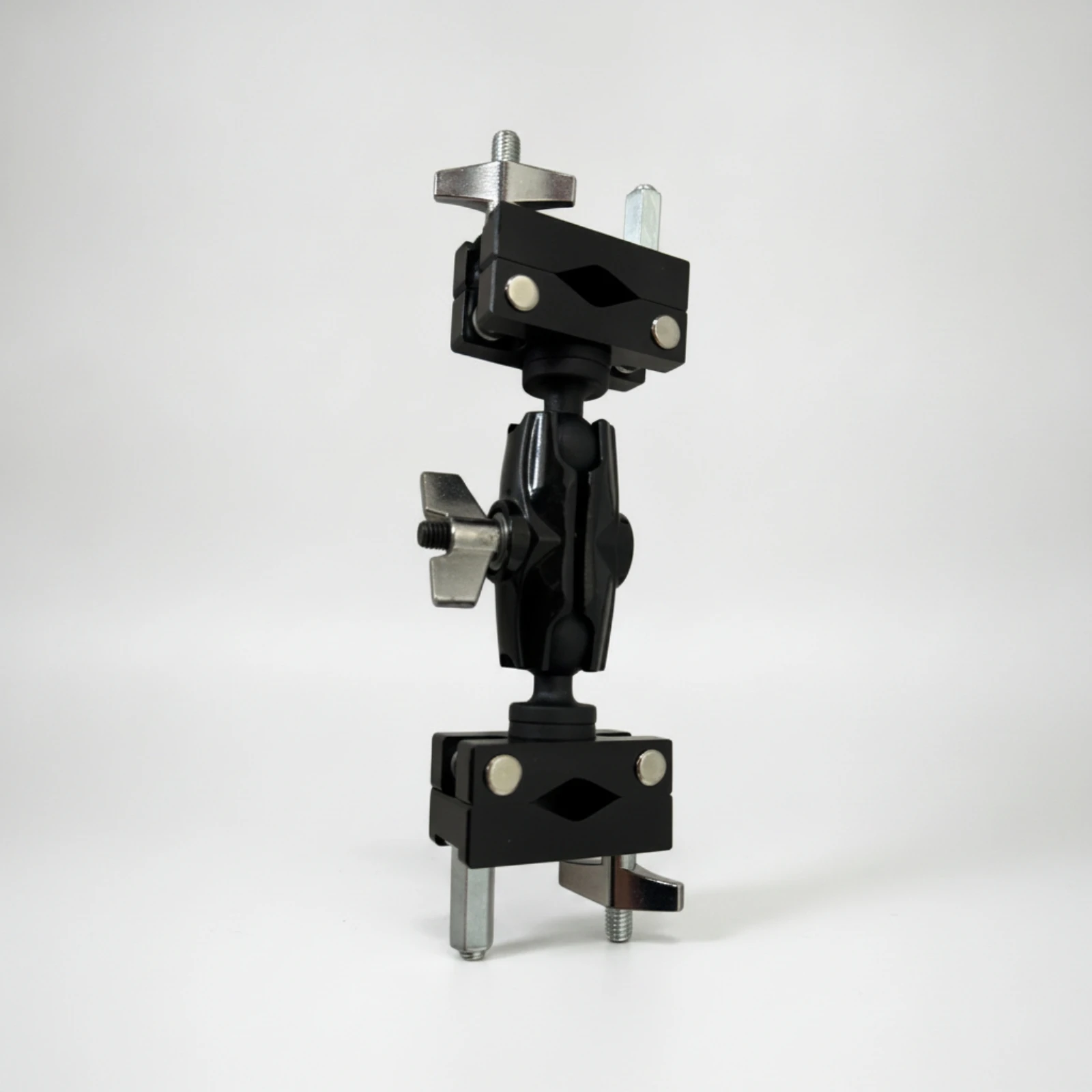 Drum Clamp with Ball Joint Articulated Connecting Clamp Hardware Compact Long-Lasting for Drummers, Stage, Rehearsal Room