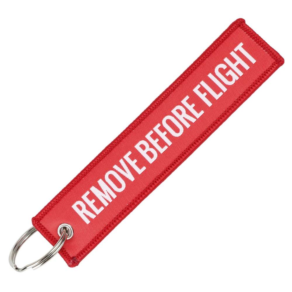 Car Key Rings Car-styling Luggage Tag Label Interior Accessories Remove Before Flight Keyring Keychains